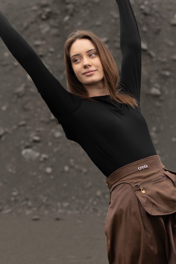 MORENA SUKNJA SA TORBICOM TAMNO SMEĐA - Image 5